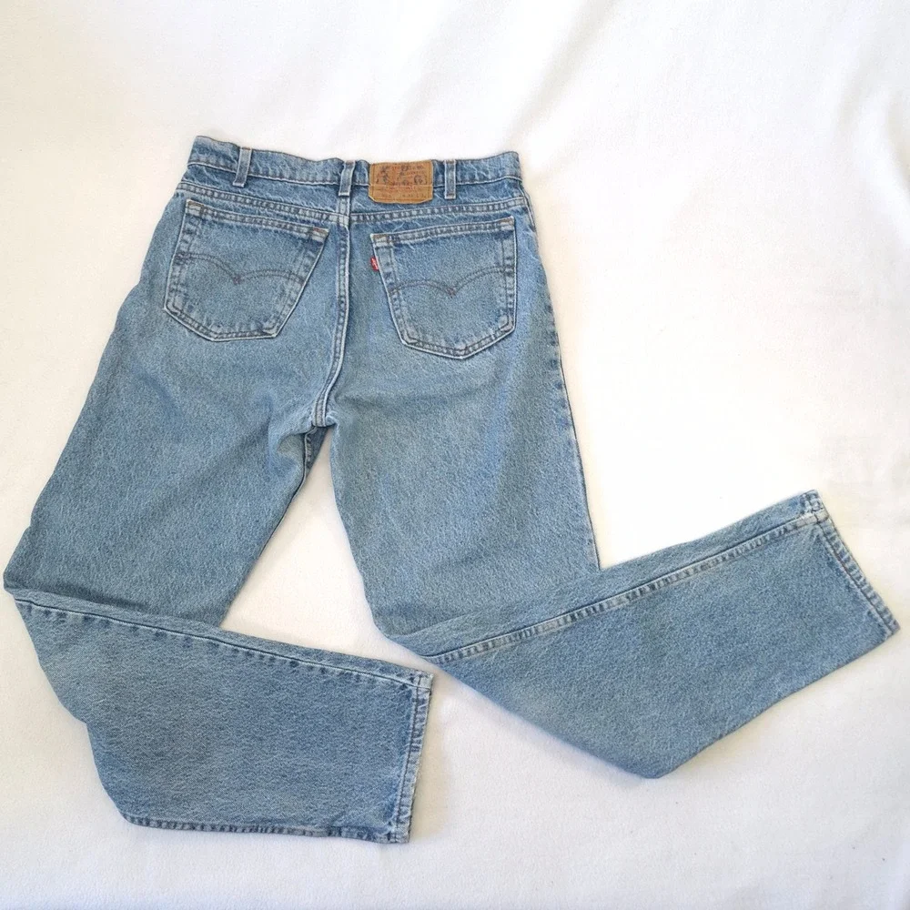 Levi 550 Relaxed Fit Jeans Blue W33 L32 Vintage 90s Tapered Leg Denim Workwear